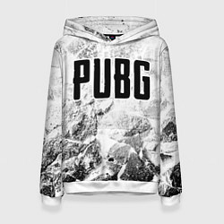 Женская толстовка PUBG white graphite