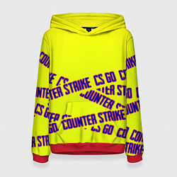 Толстовка-худи женская Counter strike game, цвет: 3D-красный
