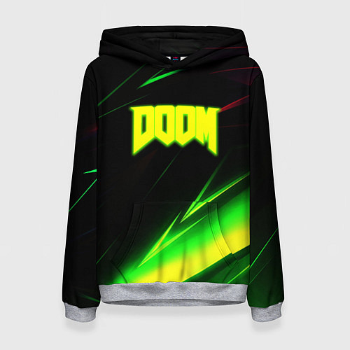 Женская толстовка Doom кислотные линии / 3D-Меланж – фото 1