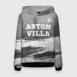 Толстовка-худи женская Aston Villa - grey gradient посередине, цвет: 3D-черный