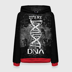 Толстовка-худи женская Its my DNA, цвет: 3D-красный