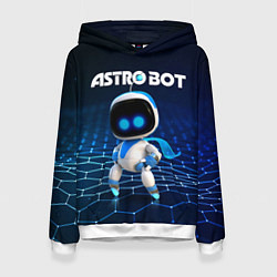 Толстовка-худи женская Астро бот, цвет: 3D-белый