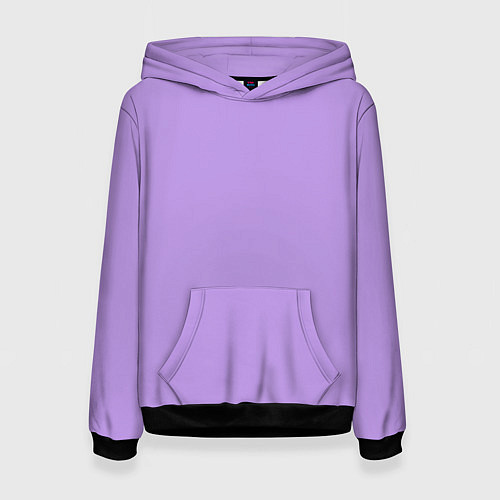 Женская толстовка Эмоция страха - сиреневый / 3D-Черный – фото 1