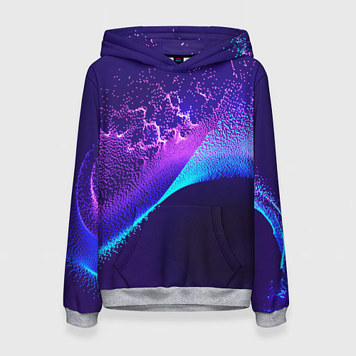 Женская толстовка Неоновые краски всплеск / 3D-Меланж – фото 1