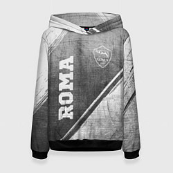 Толстовка-худи женская Roma - grey gradient вертикально, цвет: 3D-черный