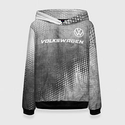 Женская толстовка Volkswagen - grey gradient посередине