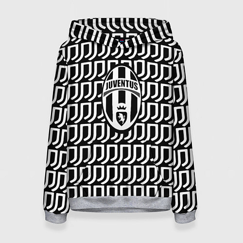 Женская толстовка Juventus fc pattern / 3D-Меланж – фото 1