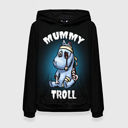 Толстовка-худи женская Mummy troll, цвет: 3D-черный