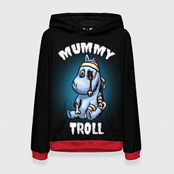 Толстовка-худи женская Mummy troll, цвет: 3D-красный