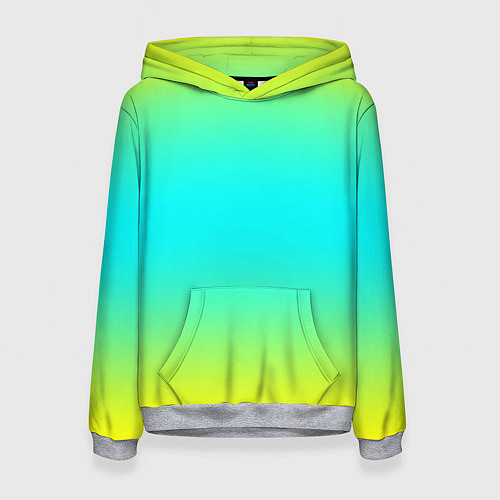 Женская толстовка Кислотный градиент абстракция / 3D-Меланж – фото 1