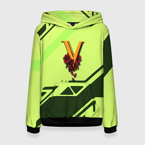 Женская толстовка Valentinos geometry steel / 3D-Черный – фото 1