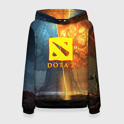 Женская толстовка DOTA 2 лес эльфов / 3D-Черный – фото 1