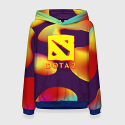 Женская толстовка Dota 2 неоновая абстракция