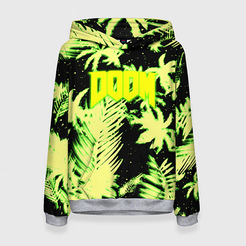 Женская толстовка Doom тропический стиль кислота / 3D-Меланж – фото 1