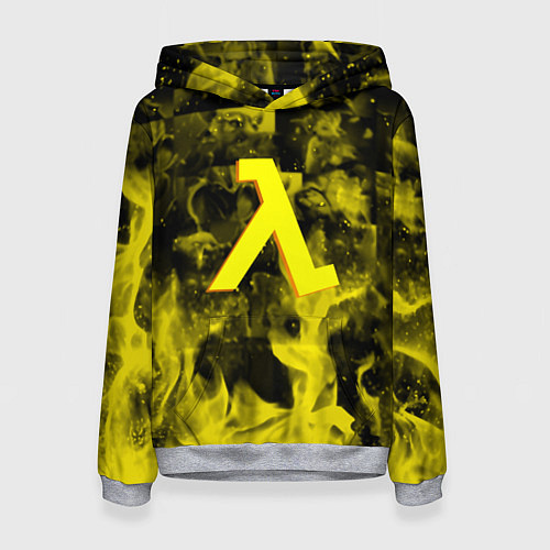 Женская толстовка Half life flame game / 3D-Меланж – фото 1