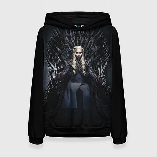 Женская толстовка Дейнерис Таргариен игра престолов / 3D-Черный – фото 1