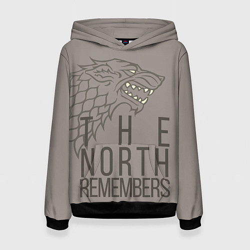 Женская толстовка The North Remembers game of thrones / 3D-Черный – фото 1