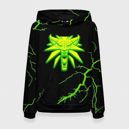 Женская толстовка The Witcher storm effect / 3D-Черный – фото 1