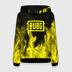 Женская толстовка PUBG fire yellow