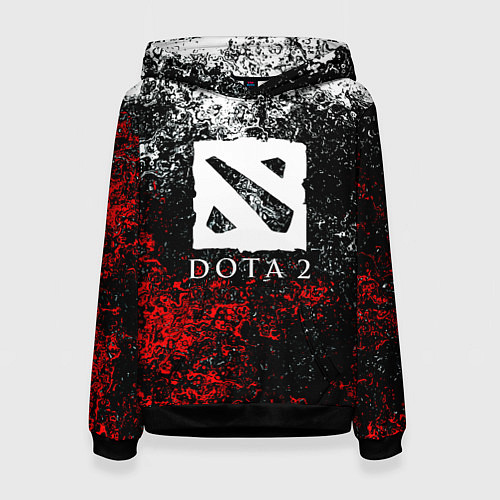 Женская толстовка Dota2 брызги красок / 3D-Черный – фото 1