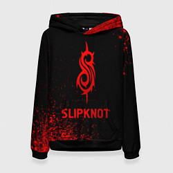 Толстовка-худи женская Slipknot - red gradient, цвет: 3D-черный