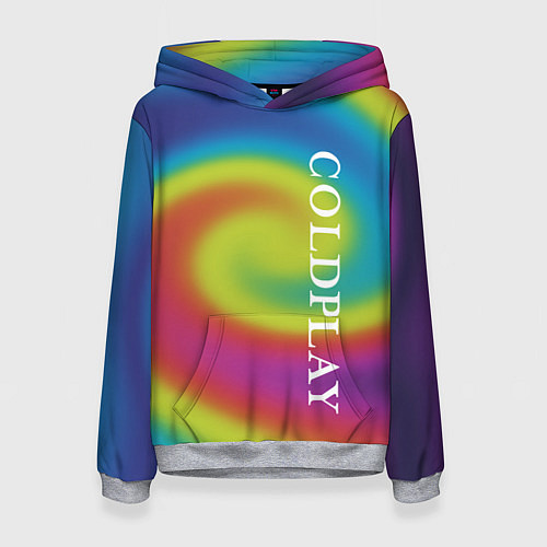 Женская толстовка Coldplay moon music album / 3D-Меланж – фото 1