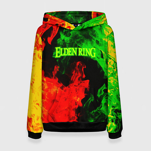 Женская толстовка Elden ring в огне рпг / 3D-Черный – фото 1