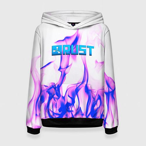 Женская толстовка RUST game neon steel / 3D-Черный – фото 1