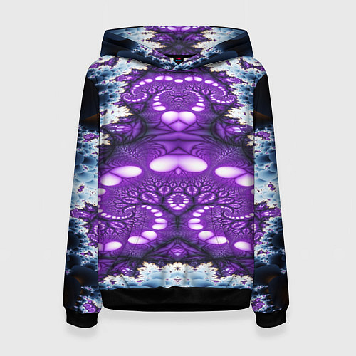 Женская толстовка Абстрактная иллюзия текстура / 3D-Черный – фото 1