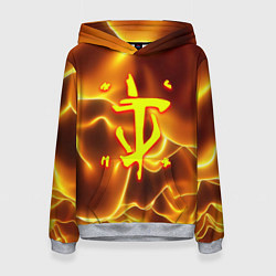 Толстовка-худи женская Doom грозовой стиль марса, цвет: 3D-меланж