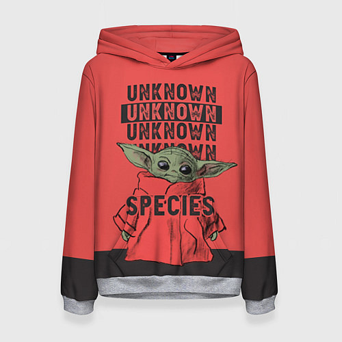 Женская толстовка Грогу / 3D-Меланж – фото 1