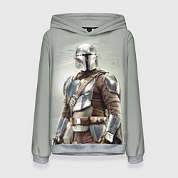 Толстовка-худи женская The Mandalorian - Din Djarin, цвет: 3D-меланж
