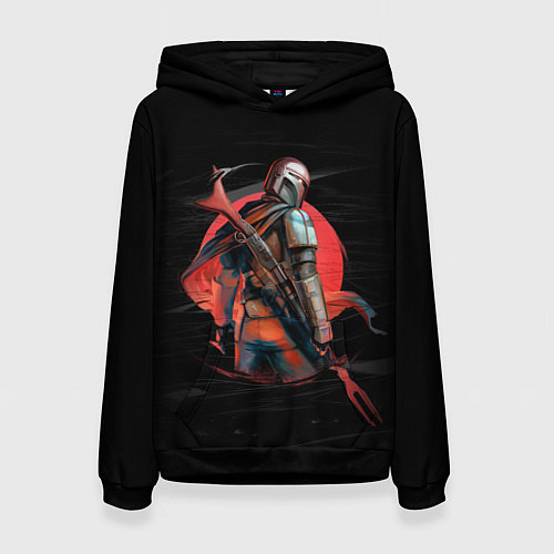 Женская толстовка Дин Джарин - Мандалорец / 3D-Черный – фото 1