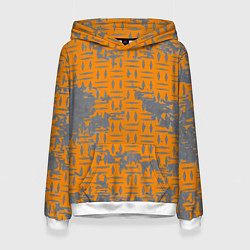 Толстовка-худи женская Заводской антураж, цвет: 3D-белый