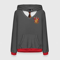 Толстовка-худи женская Форма Гриффиндора, цвет: 3D-красный