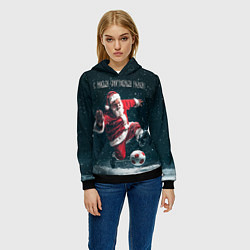 Толстовка-худи женская С Новым спортивным годом, цвет: 3D-черный — фото 2