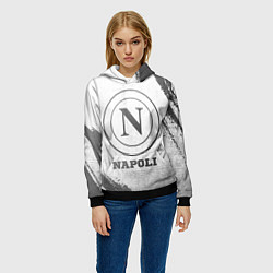 Толстовка-худи женская Napoli - white gradient, цвет: 3D-черный — фото 2
