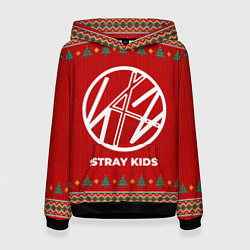 Толстовка-худи женская Stray Kids new year, цвет: 3D-черный