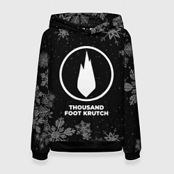 Толстовка-худи женская Снежный Thousand Foot Krutch, цвет: 3D-черный