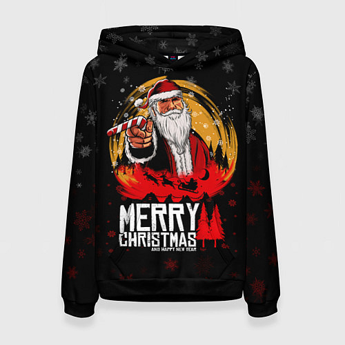 Женская толстовка Новый год read dead redemption / 3D-Черный – фото 1