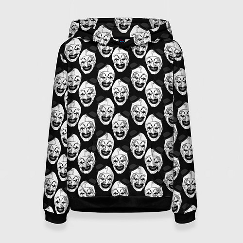Женская толстовка Funny terrifier clown Art / 3D-Черный – фото 1