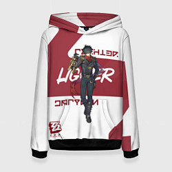 Толстовка-худи женская Лайтер - ZZZ, цвет: 3D-черный