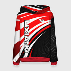 Толстовка-худи женская Lixiang- red sport uniform, цвет: 3D-красный