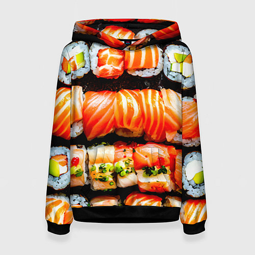 Женская толстовка Сет роллов / 3D-Черный – фото 1