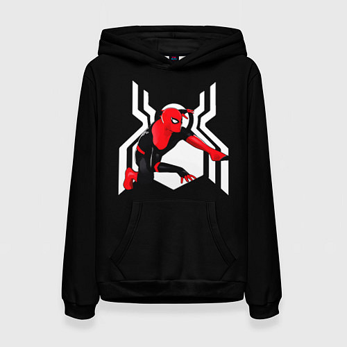 Женская толстовка Spider emblem / 3D-Черный – фото 1