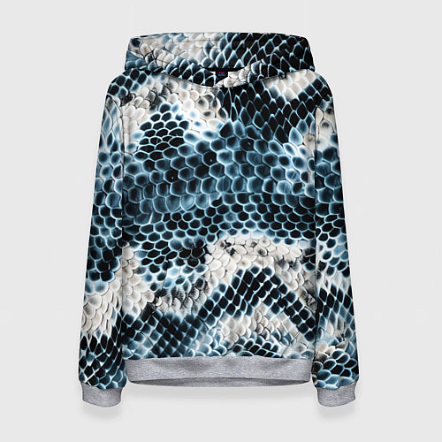 Женская толстовка Из кожи змеи / 3D-Меланж – фото 1