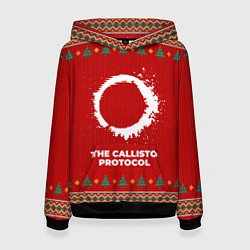 Толстовка-худи женская The Callisto Protocol new year, цвет: 3D-черный