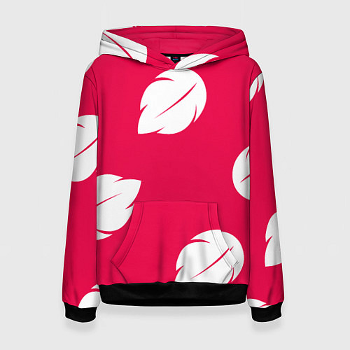 Женская толстовка Тестура платья Лило с листьями / 3D-Черный – фото 1