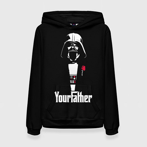 Женская толстовка Дарт Вейдер крёстный отец / 3D-Черный – фото 1