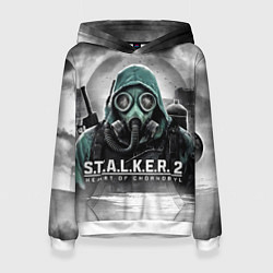 Толстовка-худи женская Stalker 2 heart of Chornobyl radiation, цвет: 3D-белый